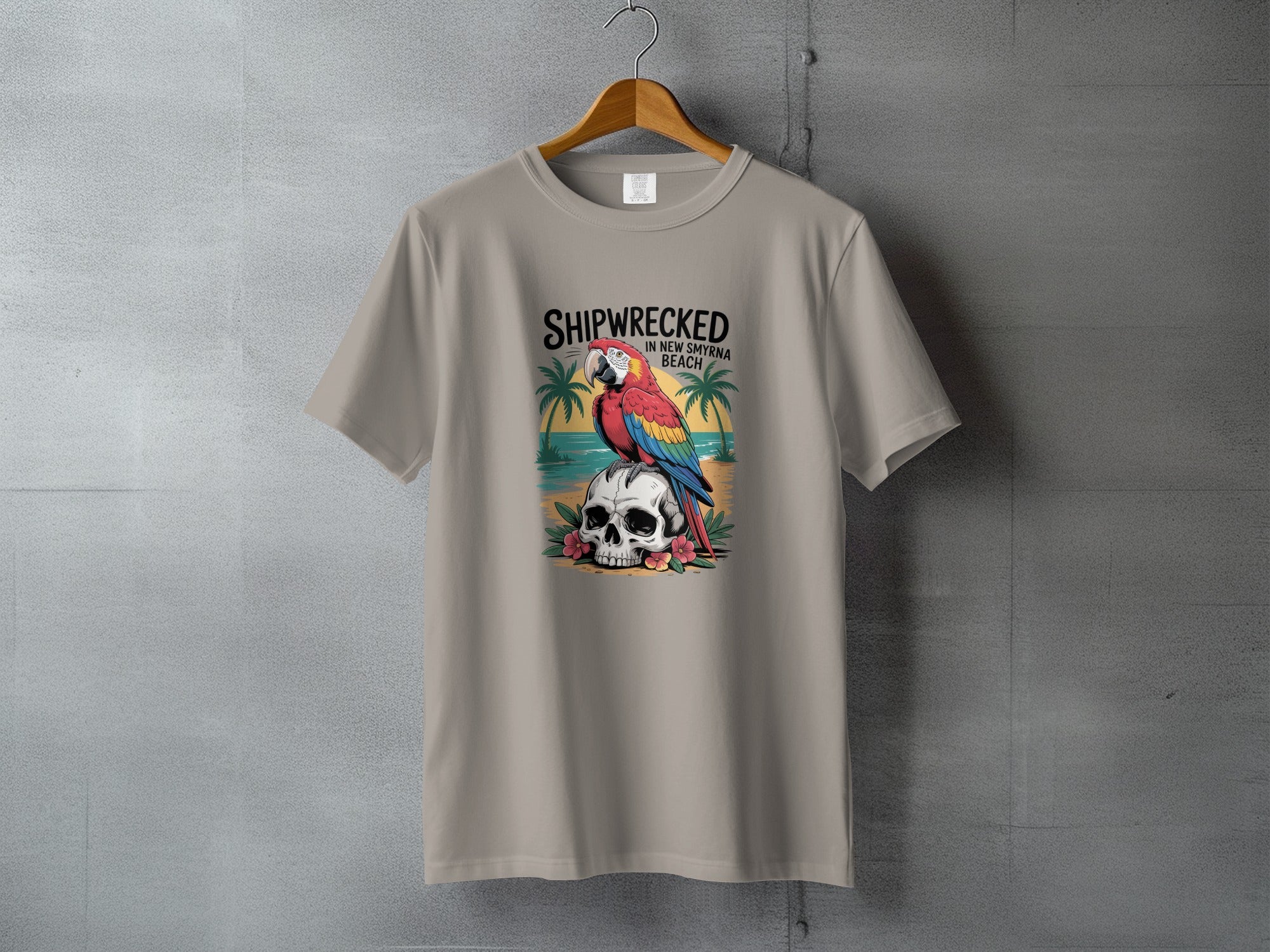 Shipwrecked New Smyrna Beach Parrot Design T-shirt product