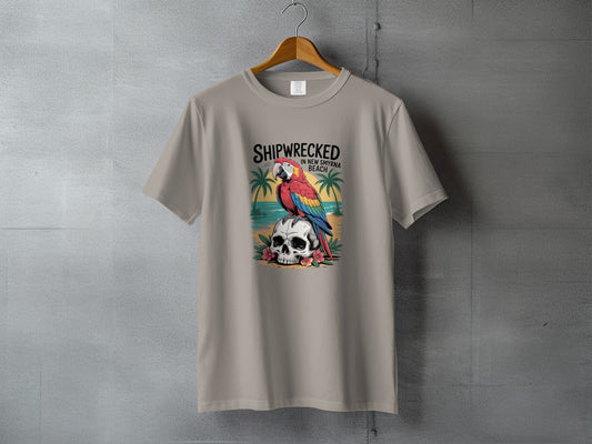 Shipwrecked New Smyrna Beach Parrot Design T-shirt product