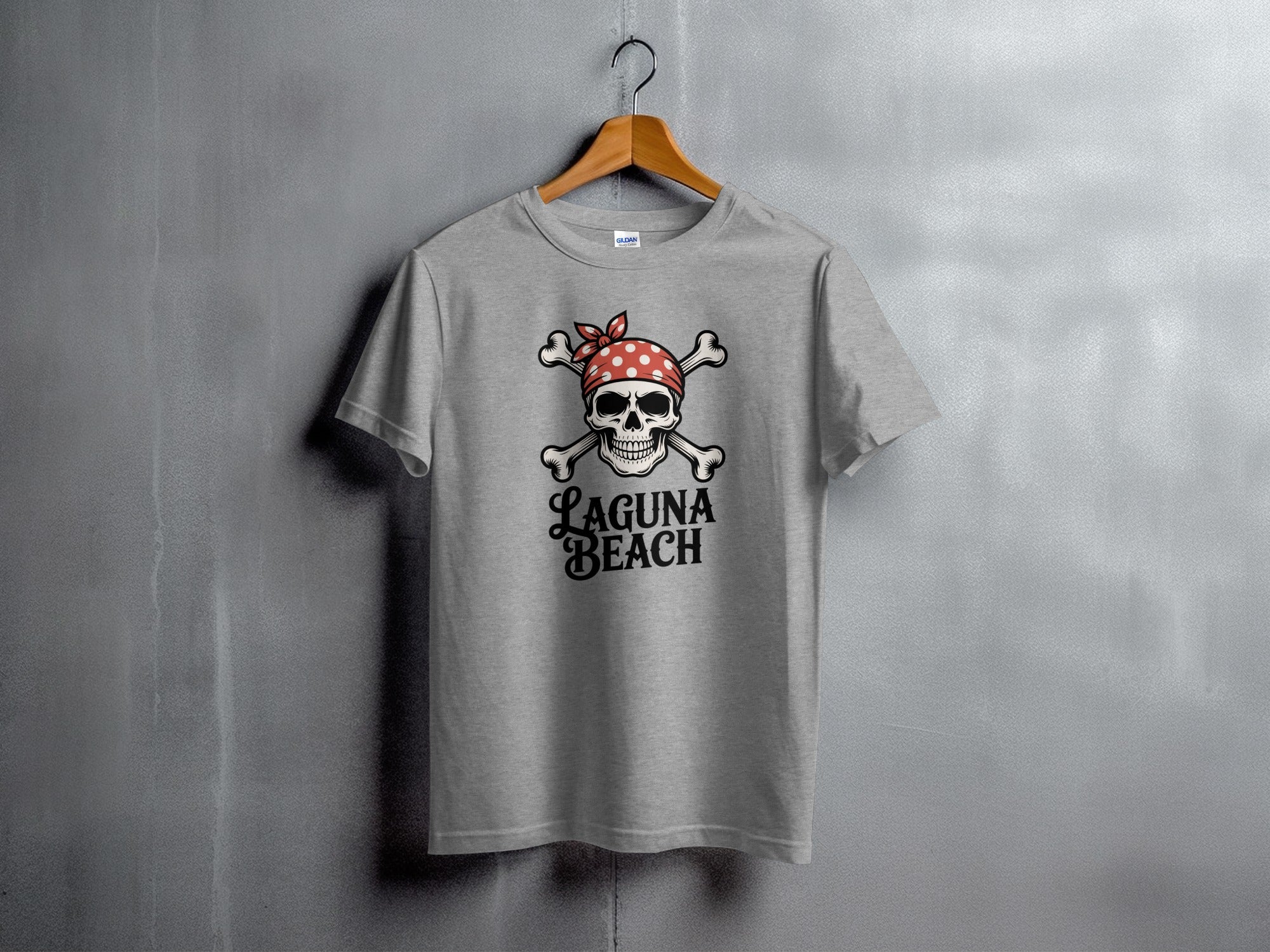 Laguna Beach Skull and Crossbones Graphic Shirt product type