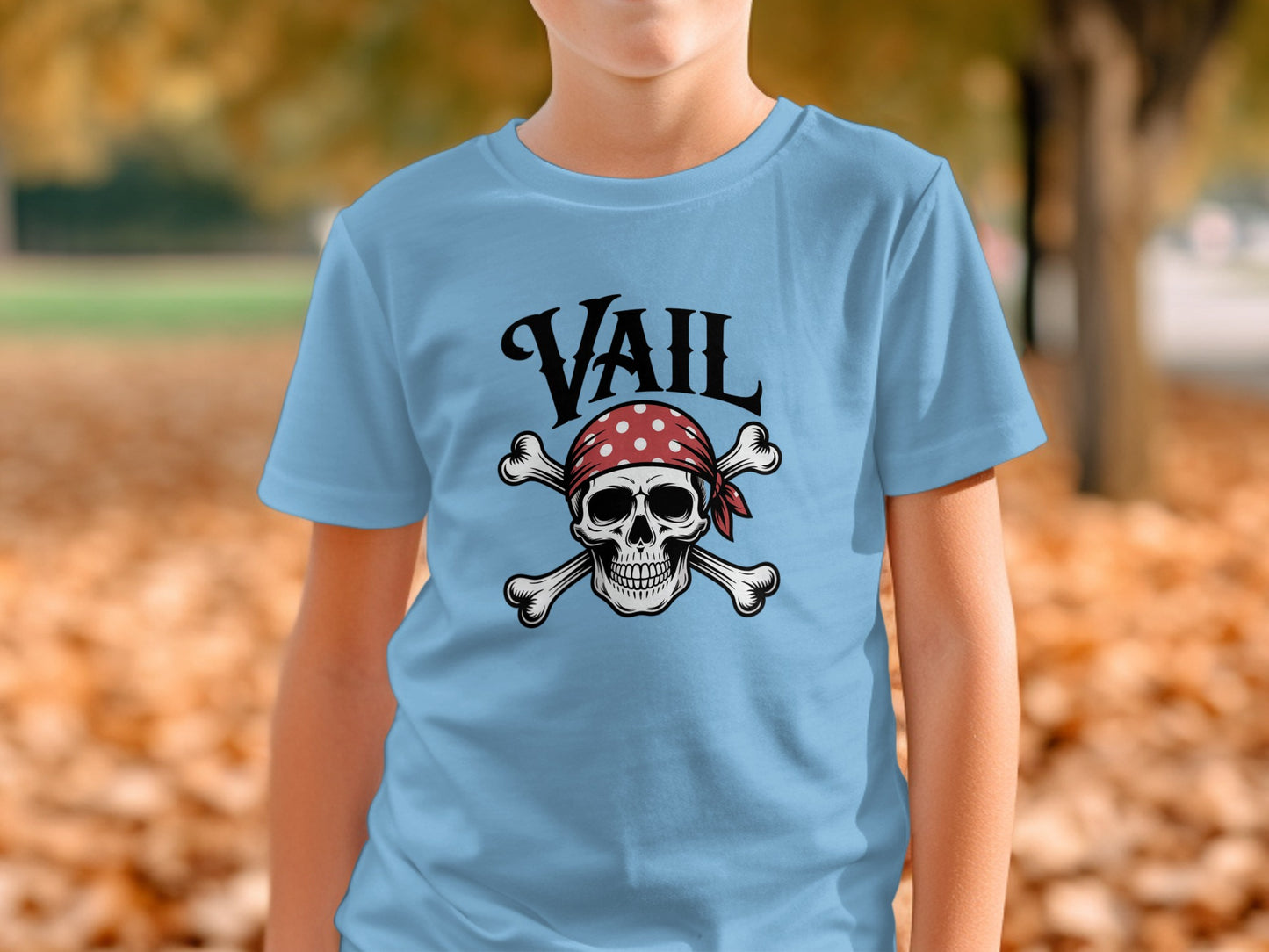 Vail Skull and Crossbones Graphic Youth T-Shirt product type