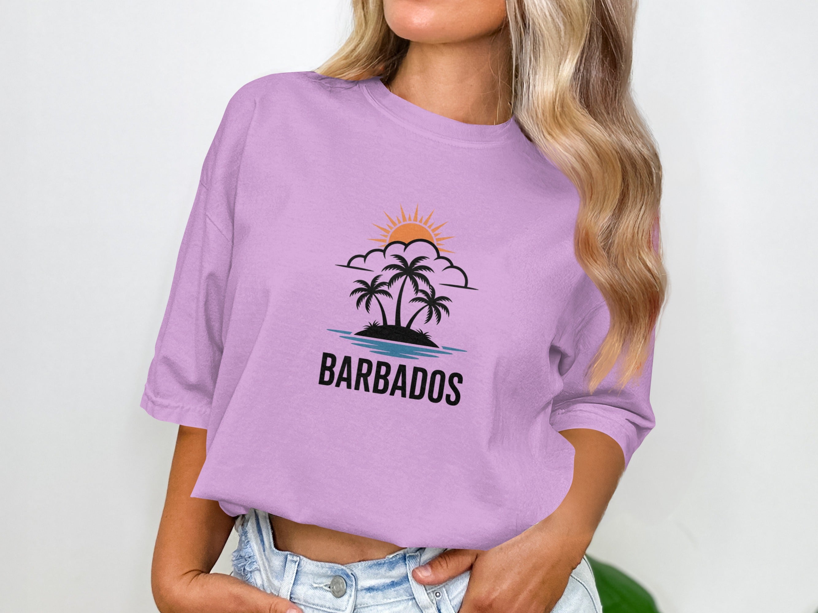 Barbados Palm Trees Graphic T-Shirt product