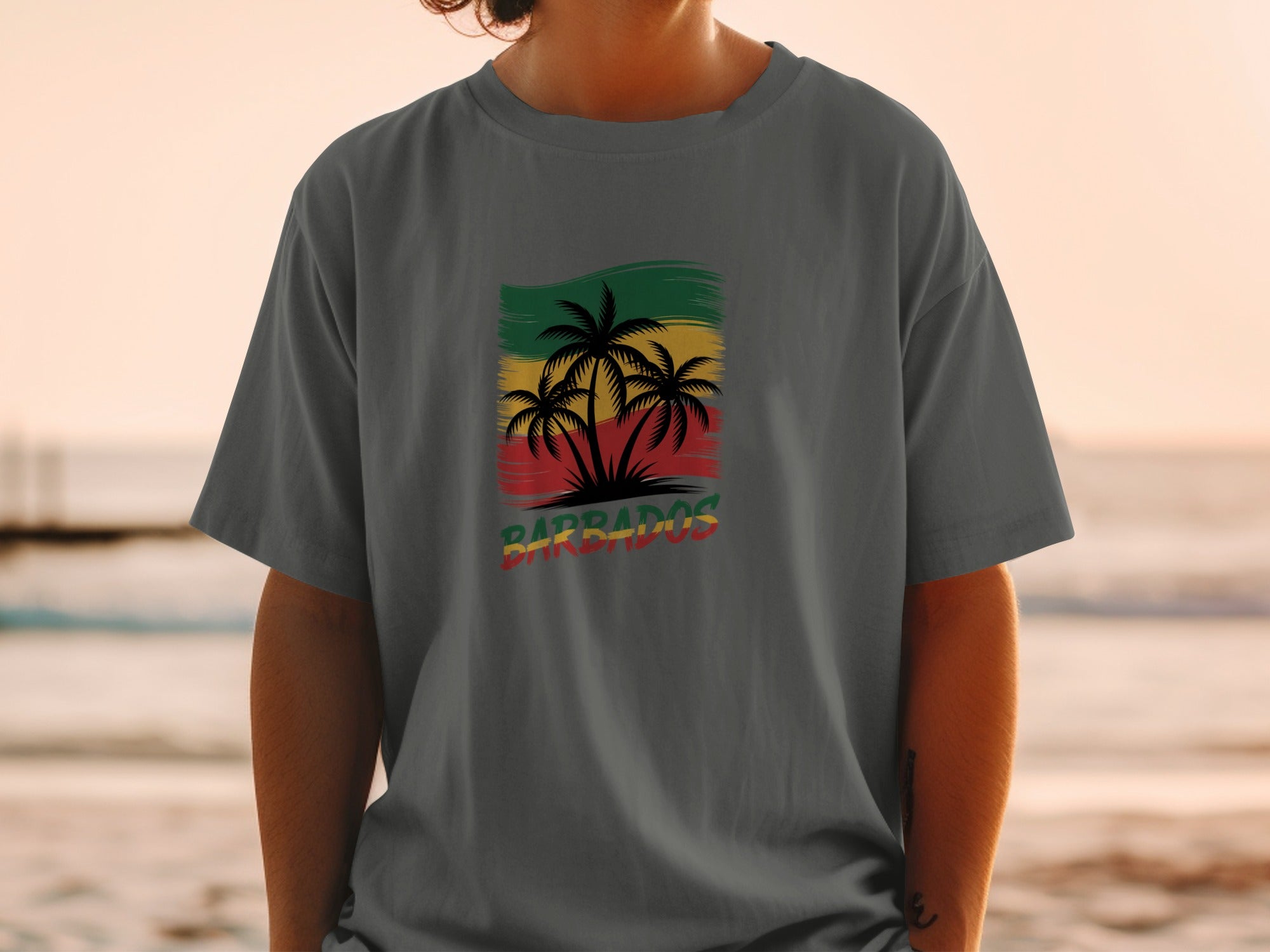 Stylish Barbados Tropical Palm Trees T-Shirt product