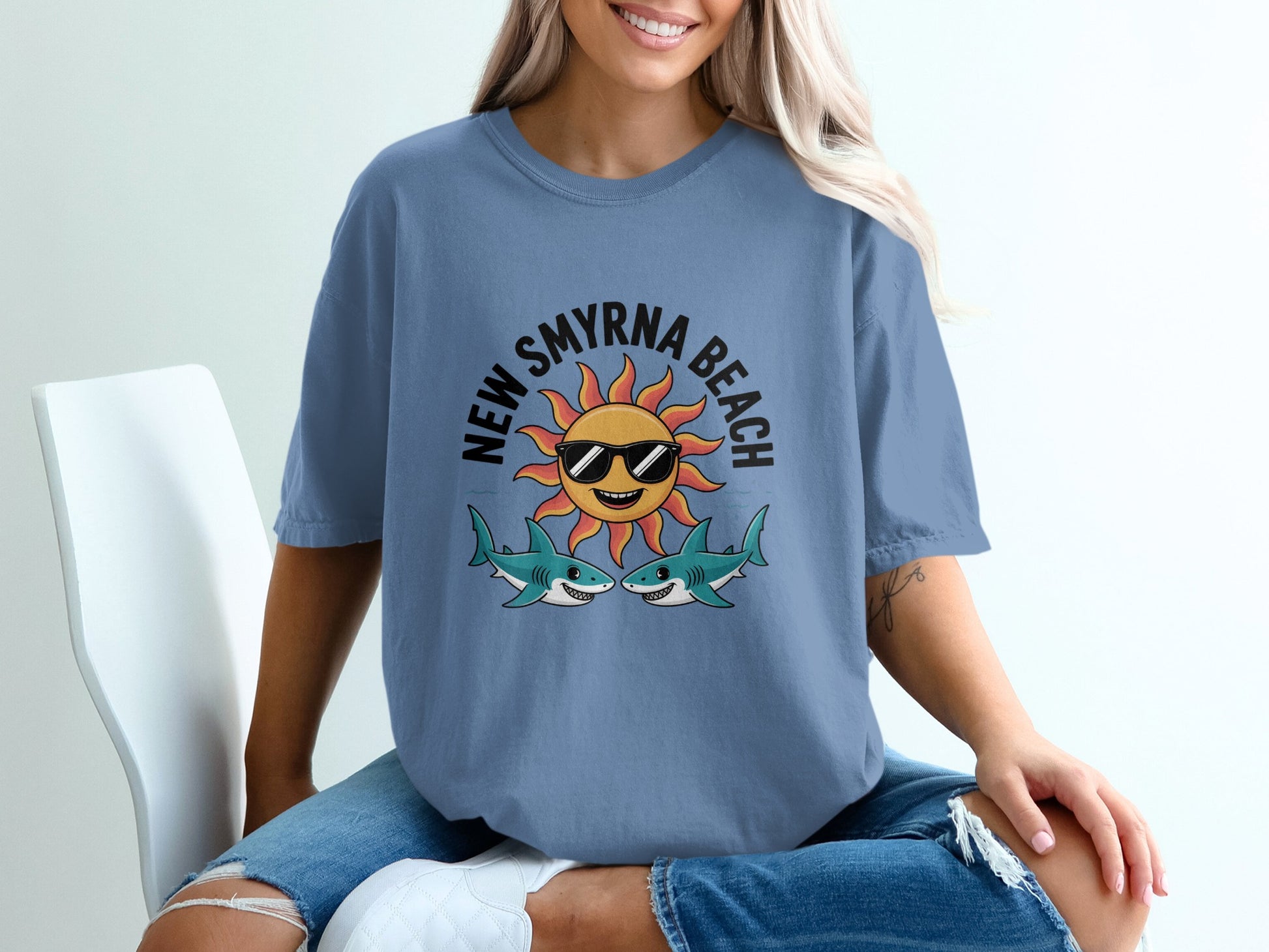 New Smyrna Beach Sun and Sharks Graphic product
