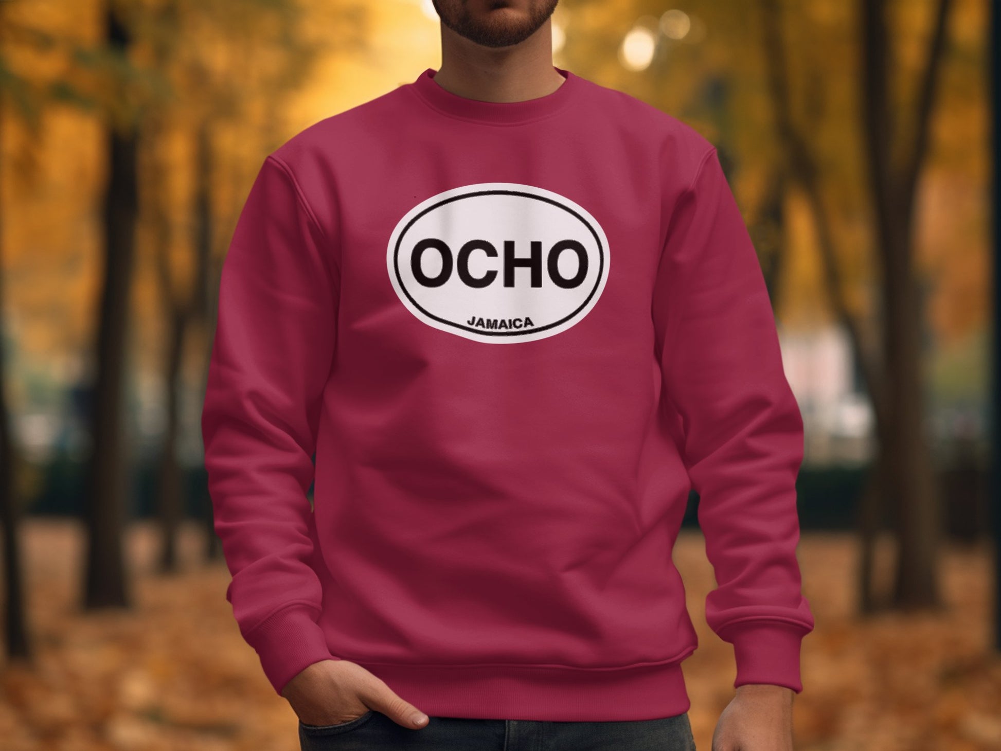 Ocho Rios Mens Sweatshirt Garnet