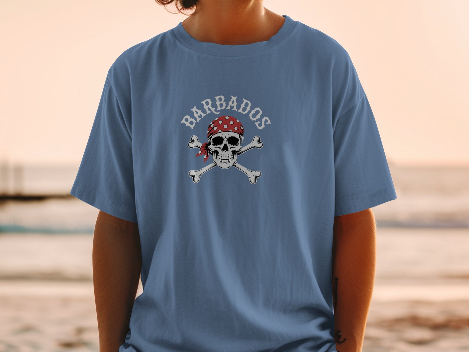 Barbados Skull and Crossbones Graphic Tee product