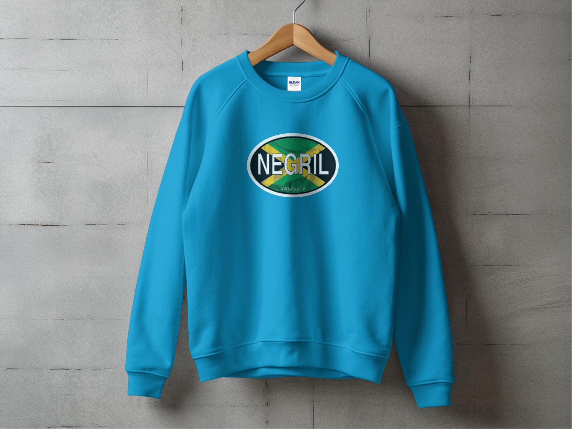 Negril Womens Sweatshirt Carolina Blue