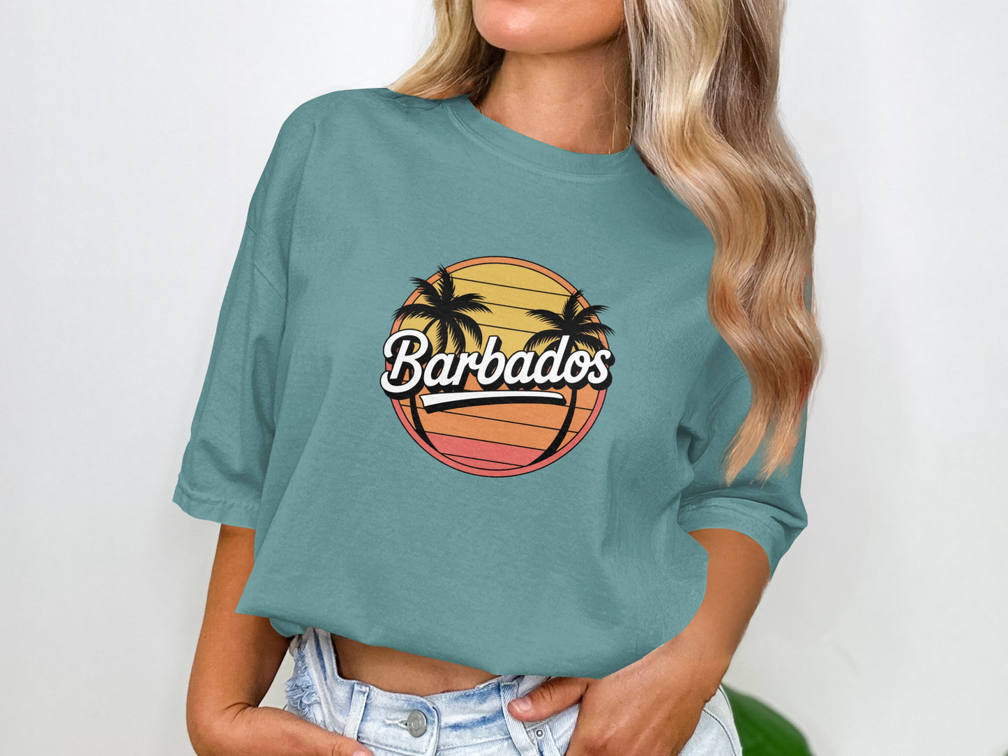 Eye-catching Barbados Sunset Graphic Tee product type