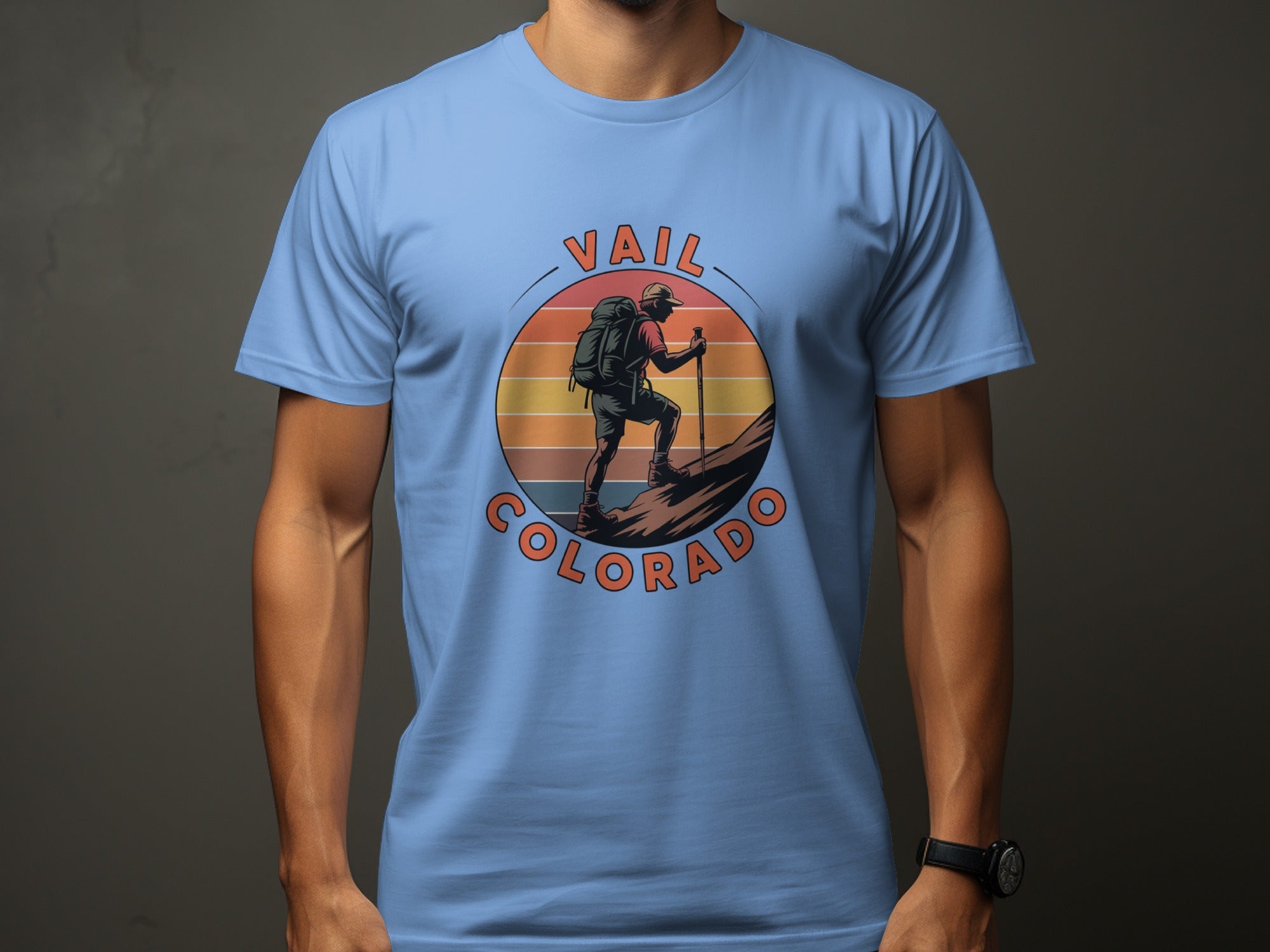 Vail Colorado Hiking Scene Graphic T-Shirt product