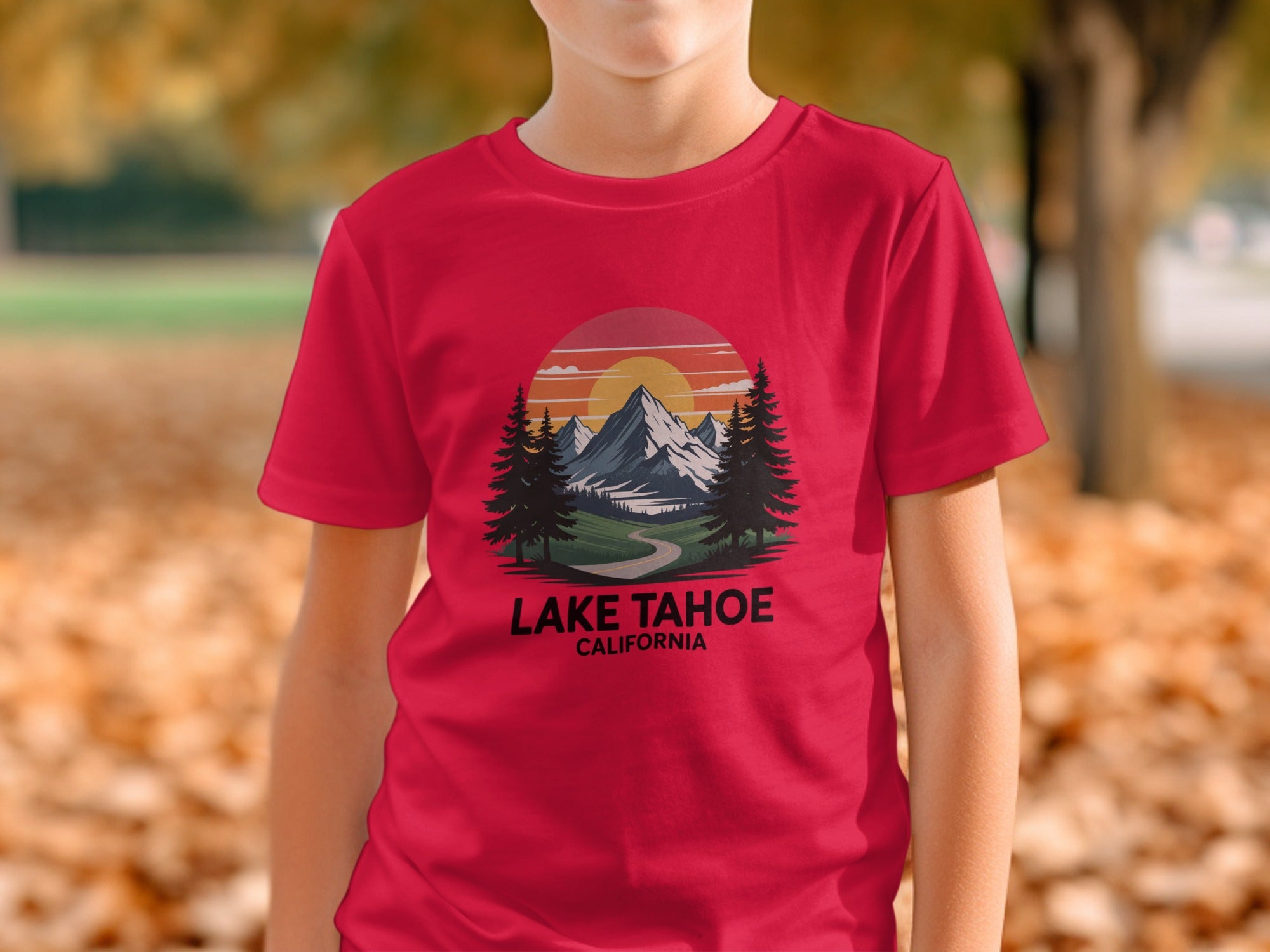 Lake Tahoe California Scenic Graphic T-Shirt