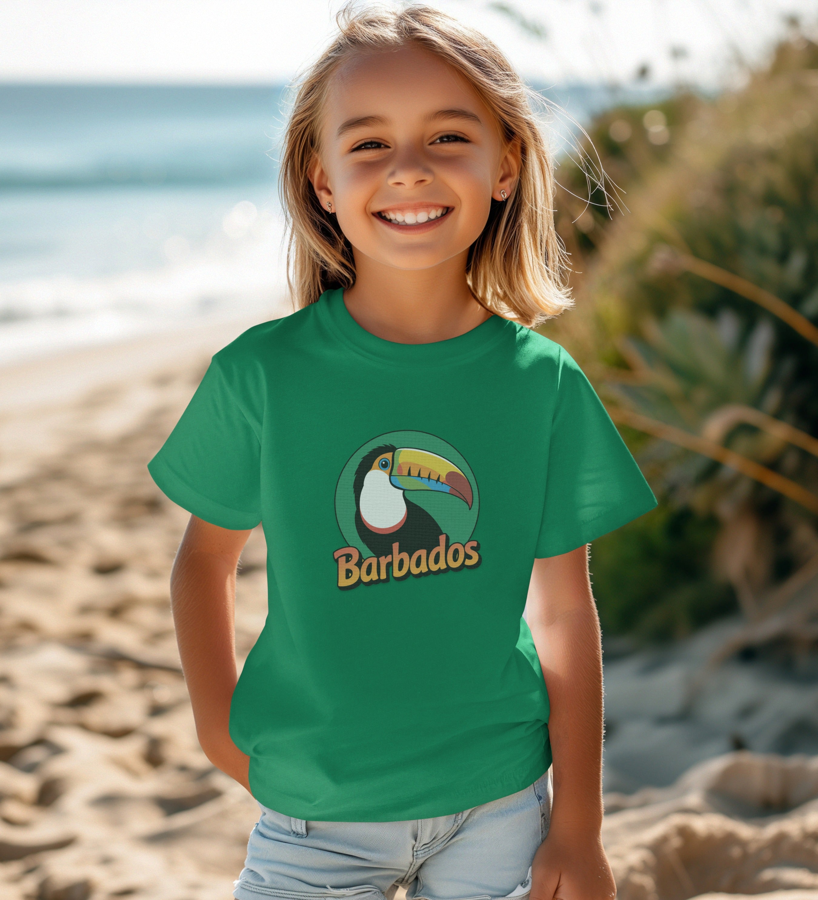 Barbados Toucan Graphic Kids T-Shirt product type