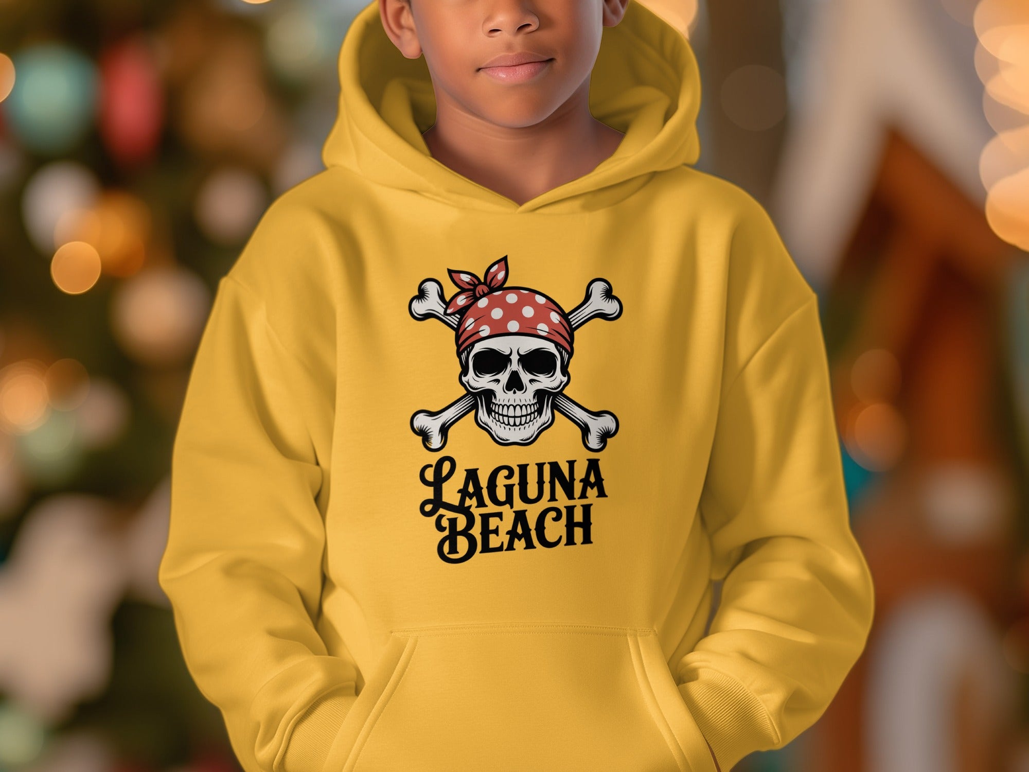 Laguna Beach Skull and Crossbones Hoodie product