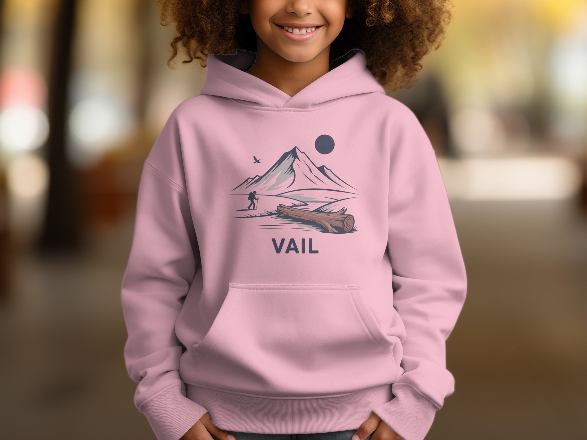 Vail Mountain Design Hoodie for Kids