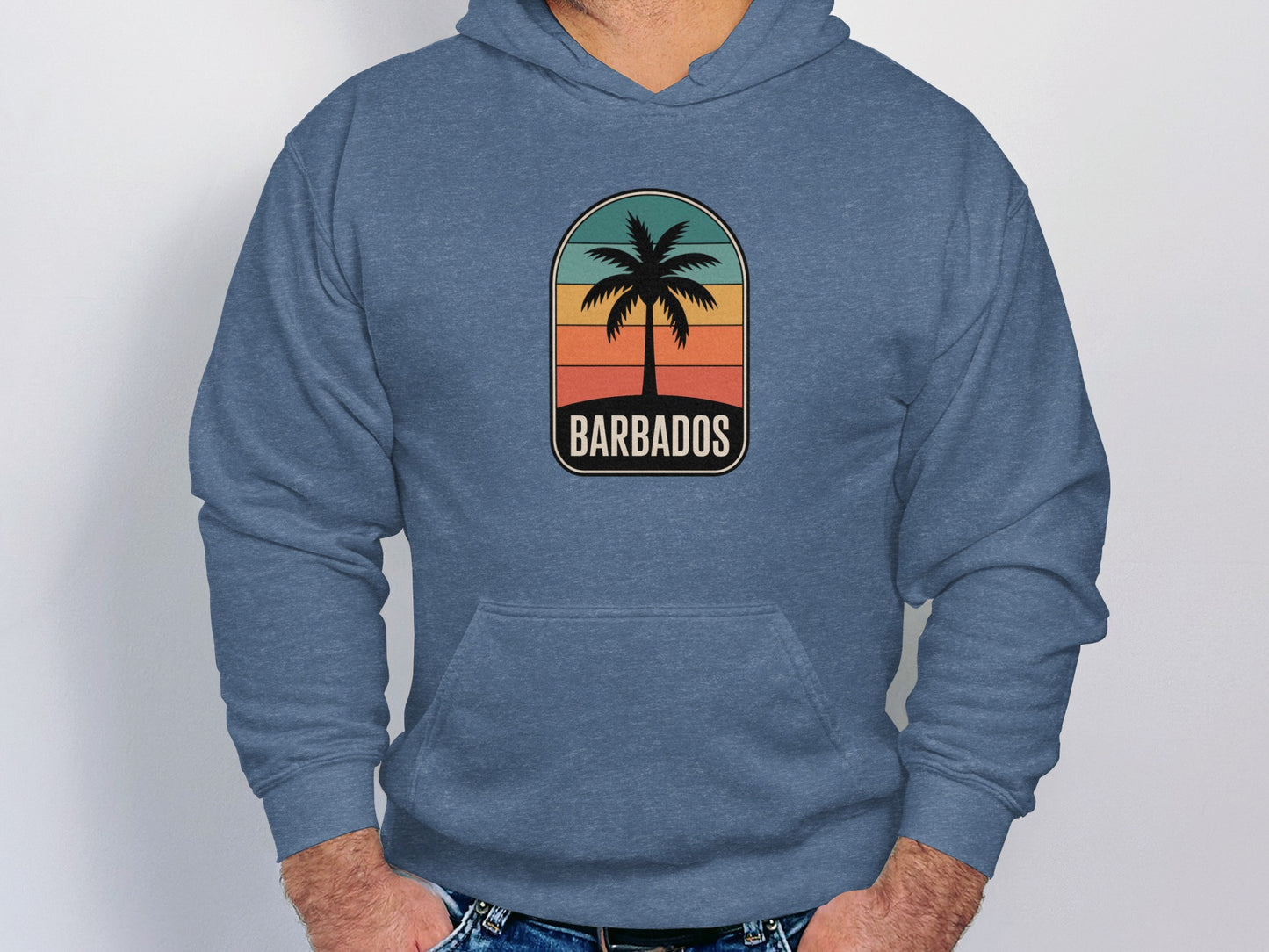 Barbados Palm Tree Graphic Pullover Hoodie product type