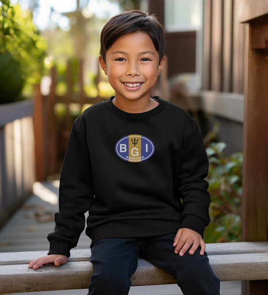 Stylish Boys Black BGI Logo Pullover Sweatshirt product type