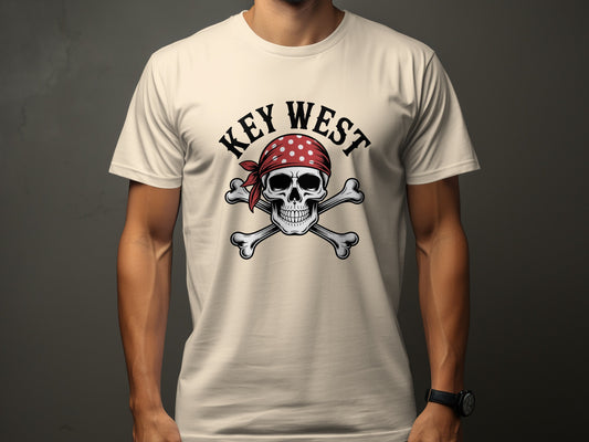 Key West Skull and Crossbones Graphic T-Shirt product type