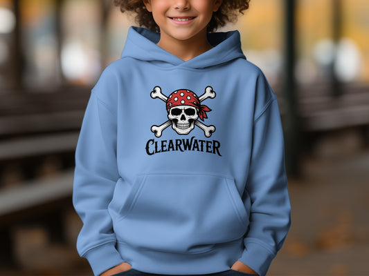 Pirate Skull Clearwater Design Hoodie product