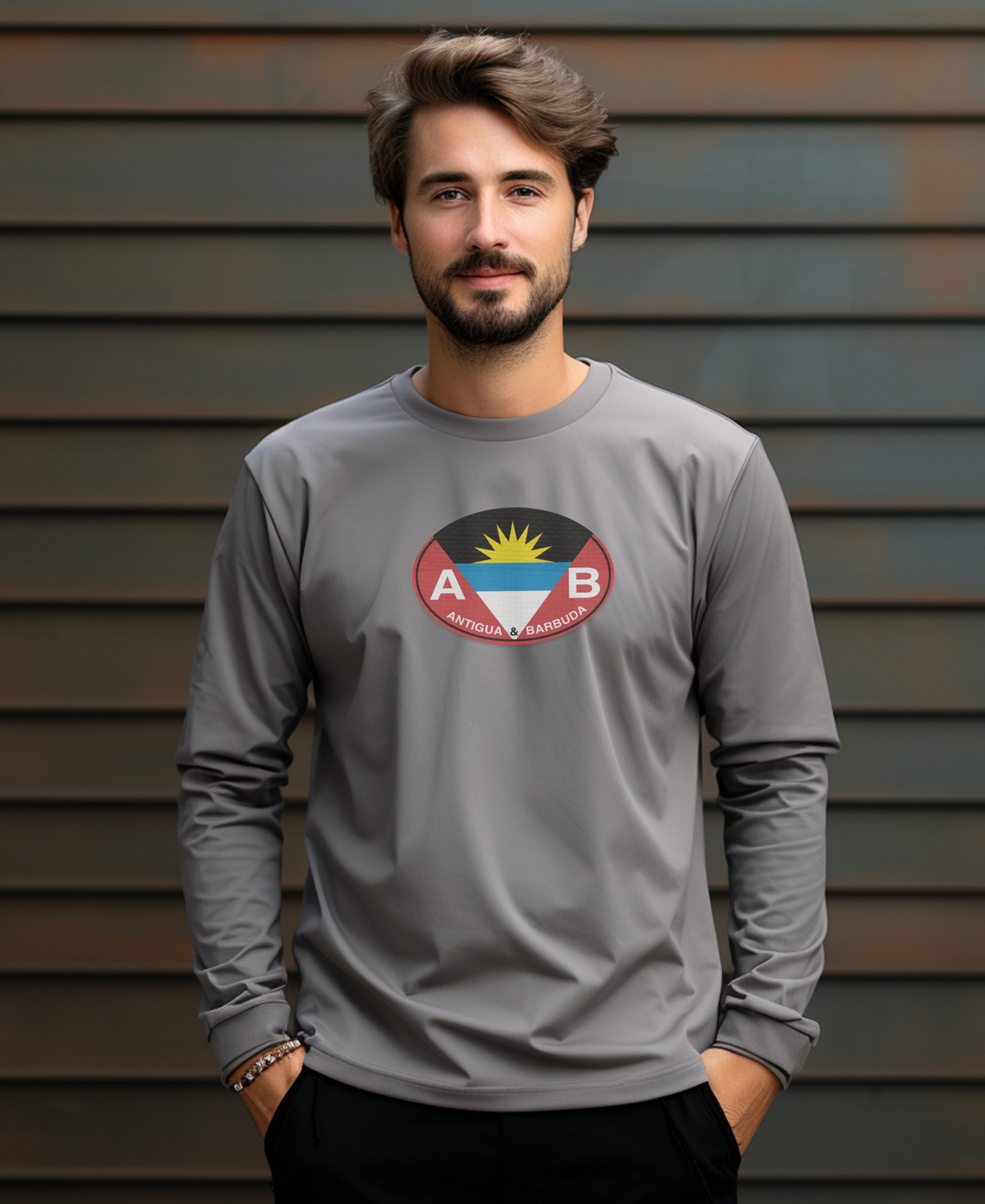 Antigua and Barbuda Sailing Week and Beach Escape Mens Long Sleeve T Shirt