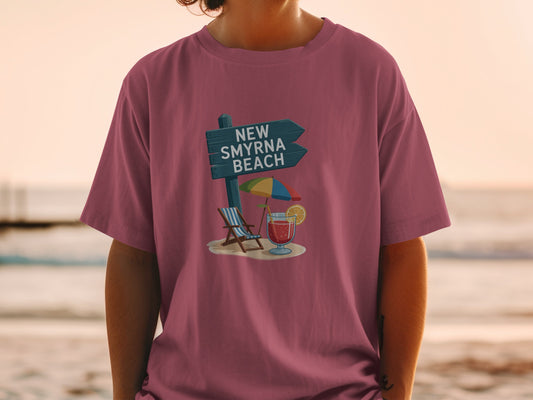 New Smyrna Beach relaxing vibes design T-shirt product type