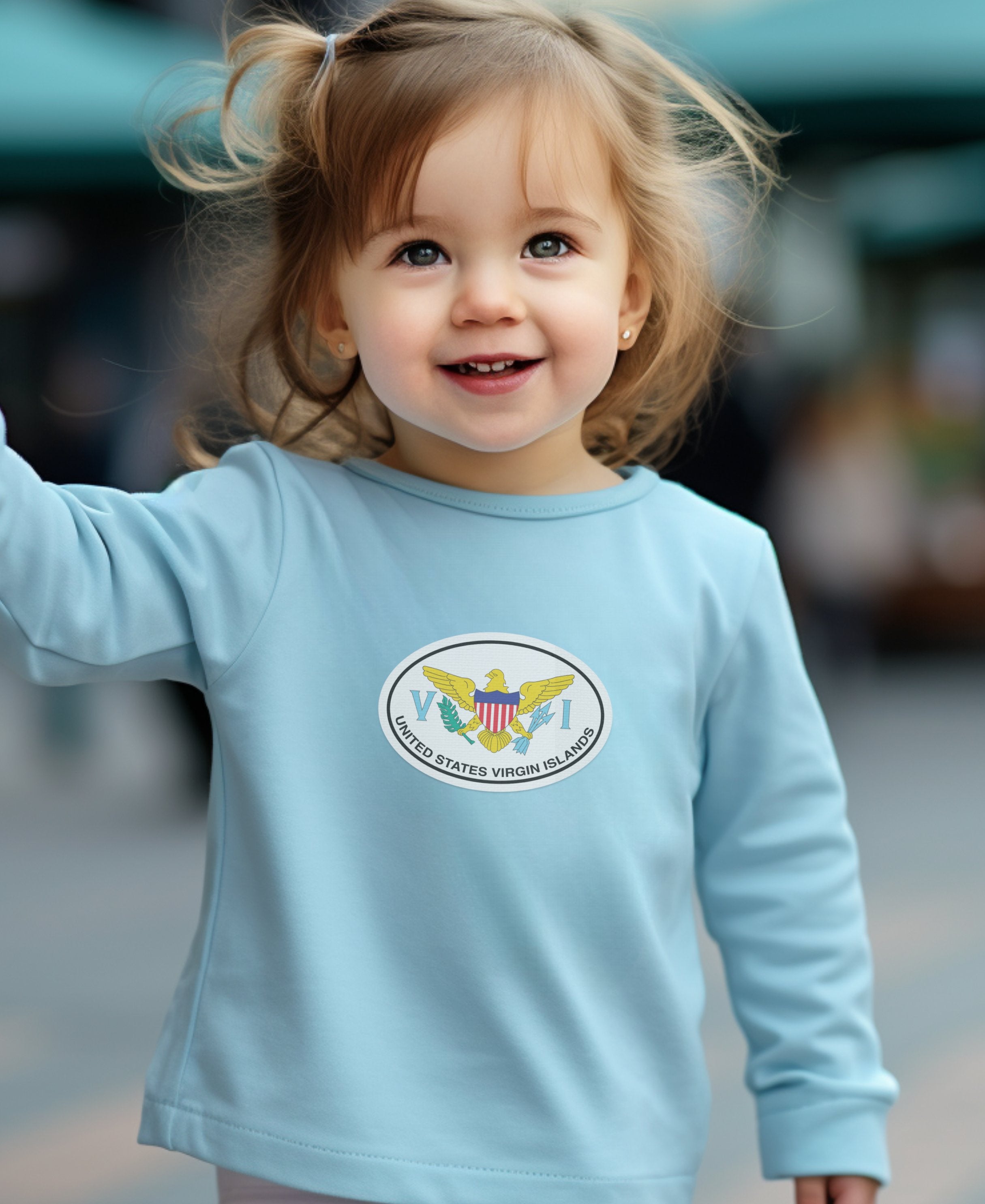 USVI learning history at Fort Christian Toddler Long Sleeve T-Shirt