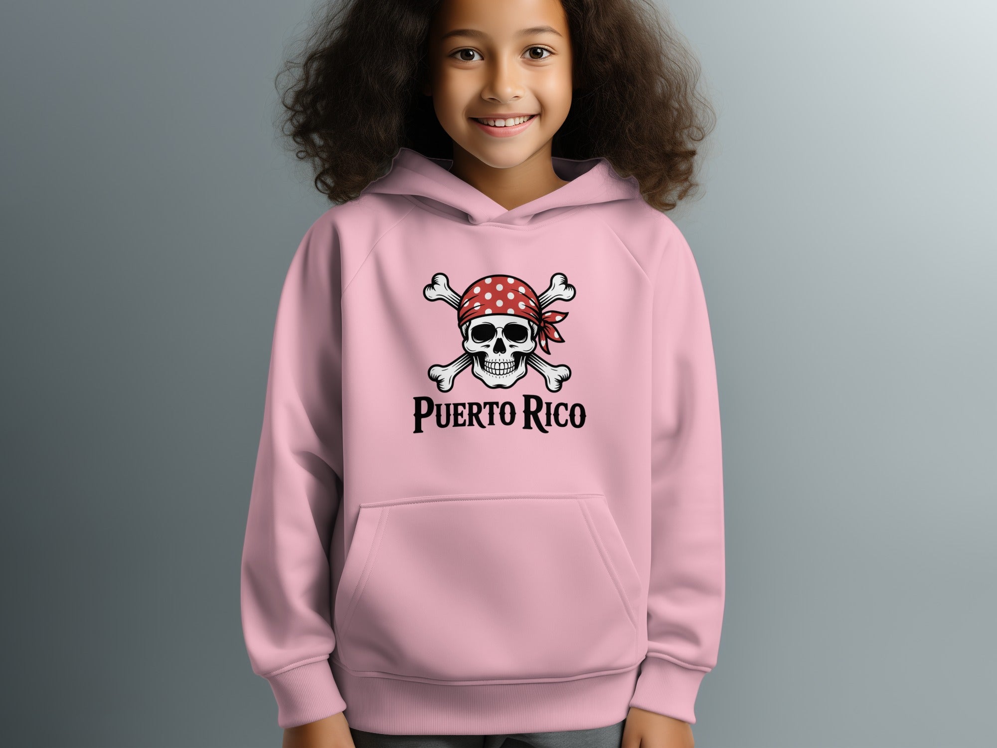 Puerto Rico Skull with Crossbones Hoodie product type