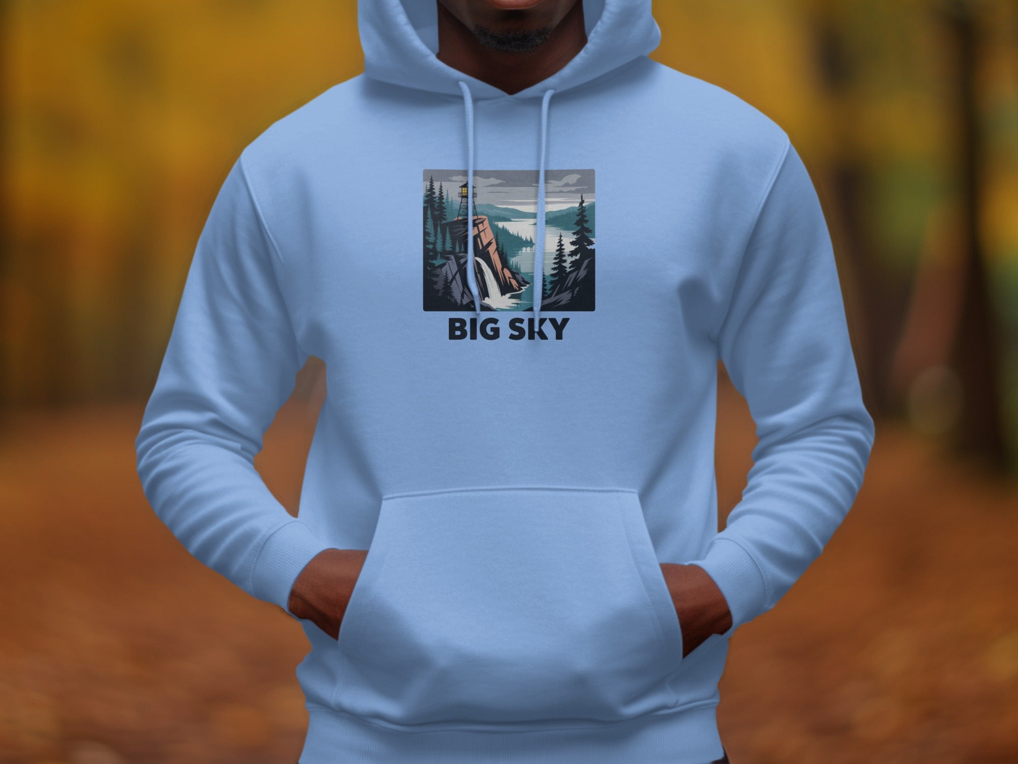 BIG SKY Scenic Nature Graphic Hoodie Product