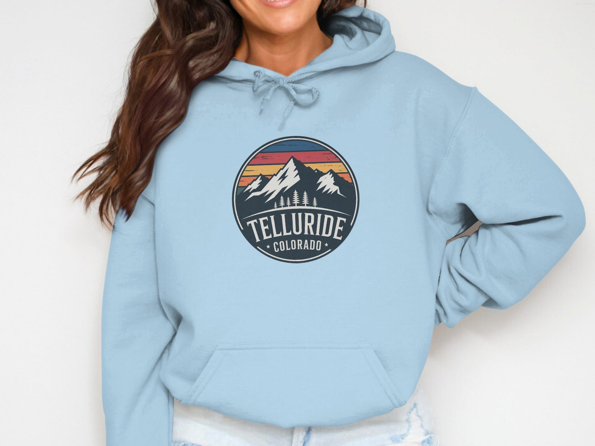 Telluride Womens Hoodies Telluride Colorado Circle Hoodie