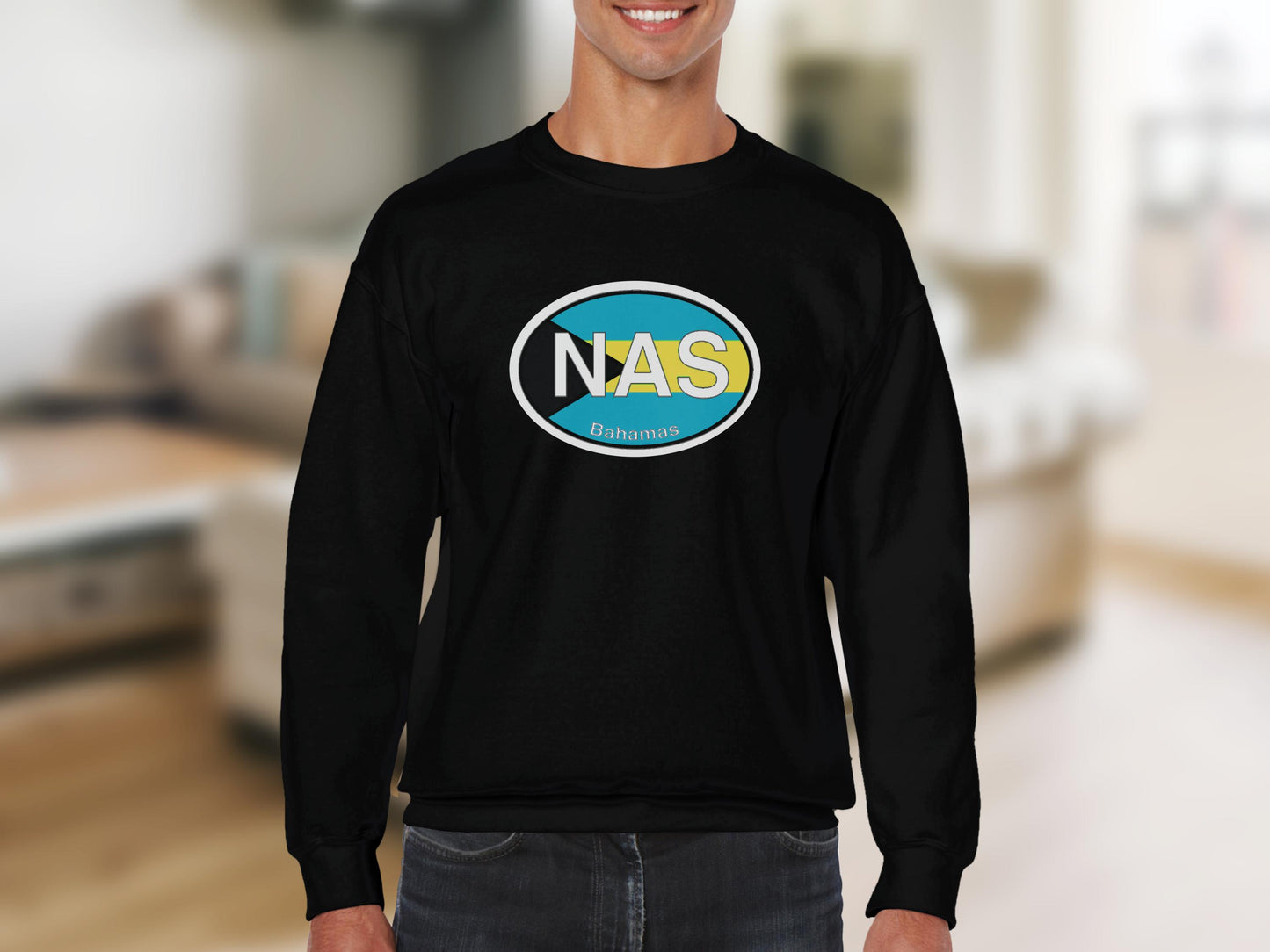 Nassau Mens Sweatshirt Black