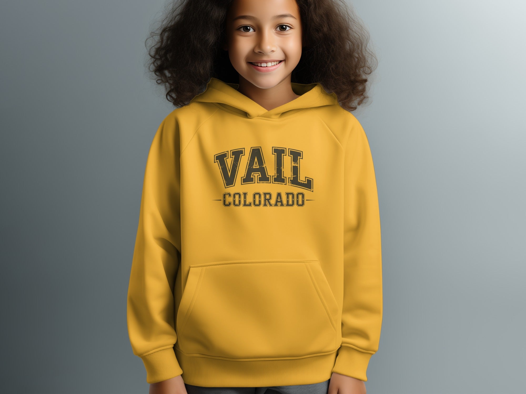 Vail Colorado Yellow Hoodie Kid's Clothing product