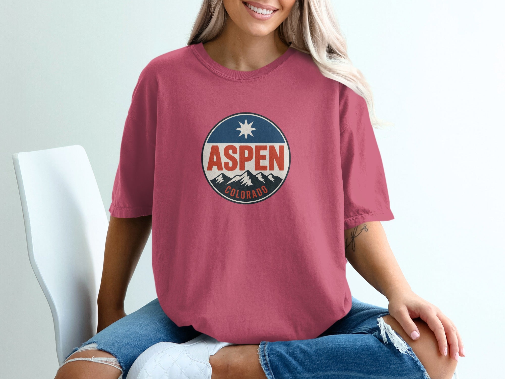 Aspen Colorado Graphic Print T-Shirt Casual Wear product