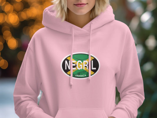 Negril  Oval Logo Vacation Travel Hoodie Gift Souvenir Irish Green