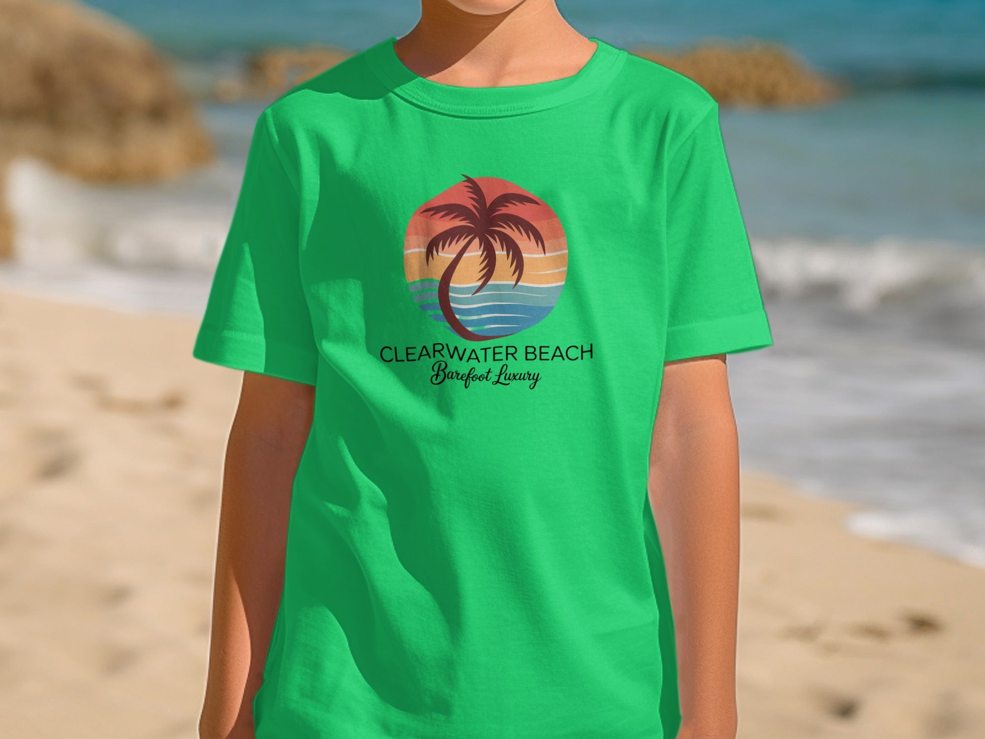 Clearwater Beach Barefoot Luxury Graphic T-shirt product