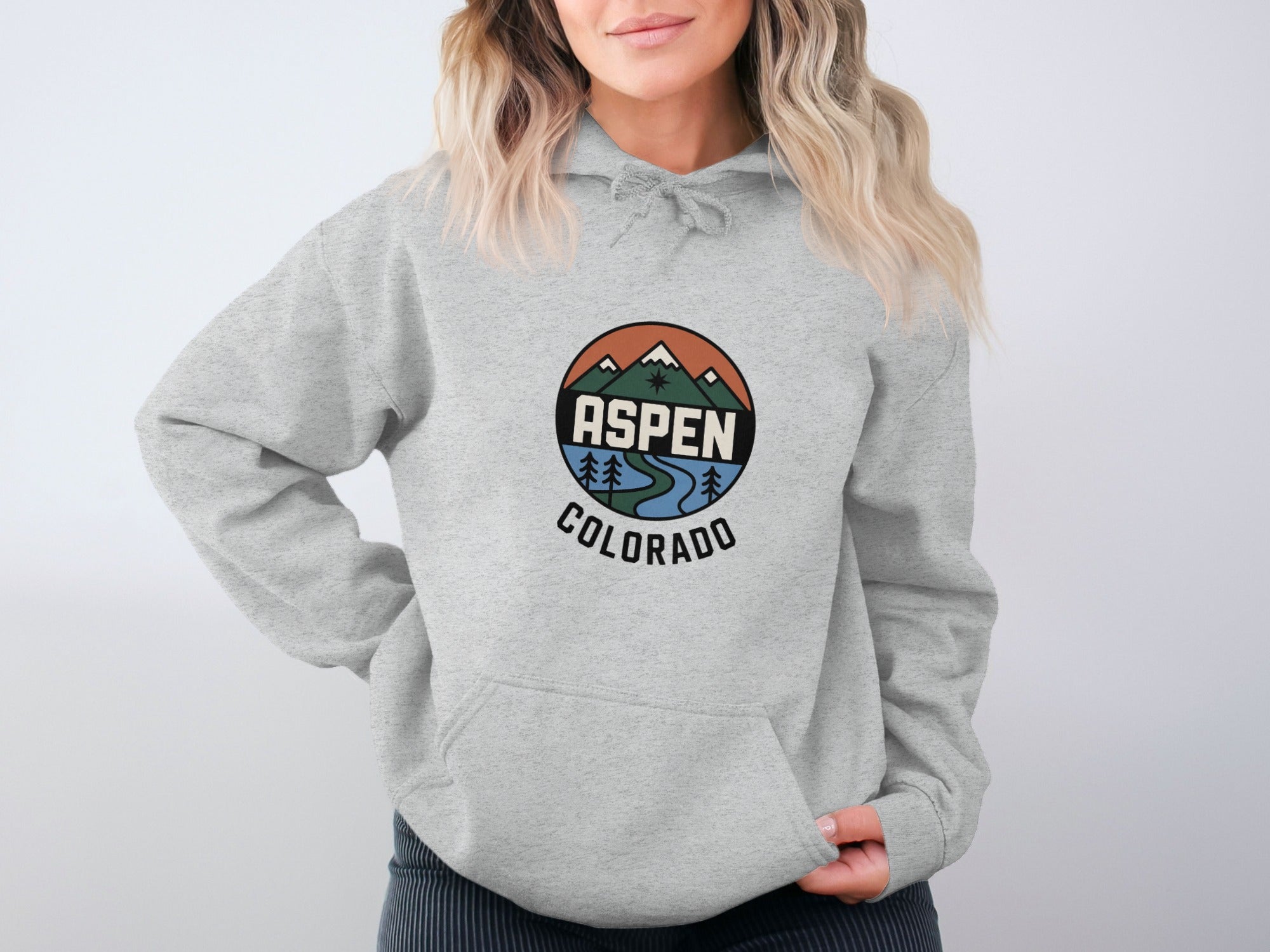 Aspen Colorado Gray Hoodies product