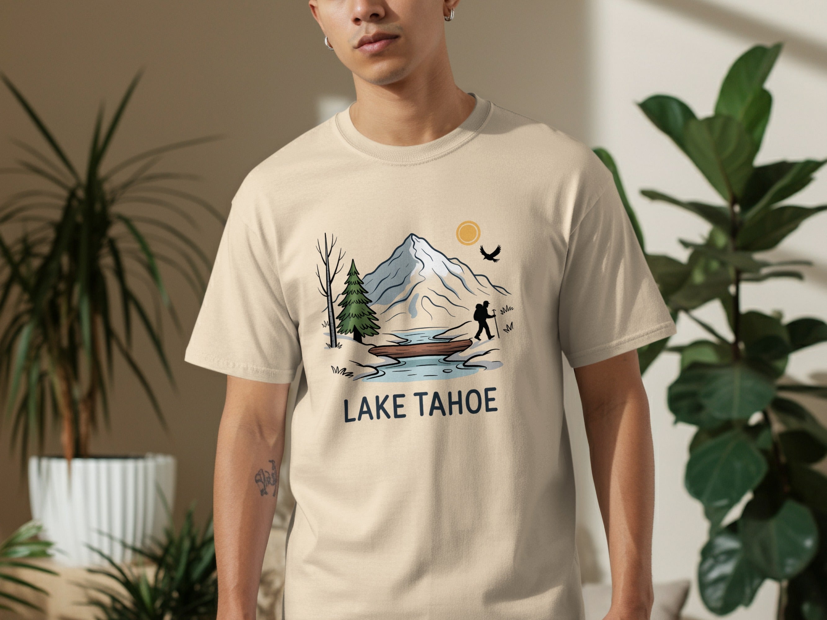 Lake Tahoe Scenic Illustration T-Shirt product