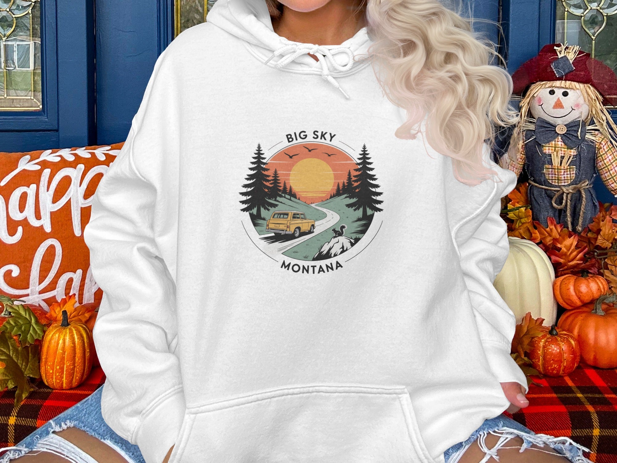 Big Sky Montana hoodie with scenic design