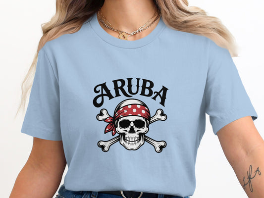 Aruba Skull and Crossbones Graphic T-shirt product type