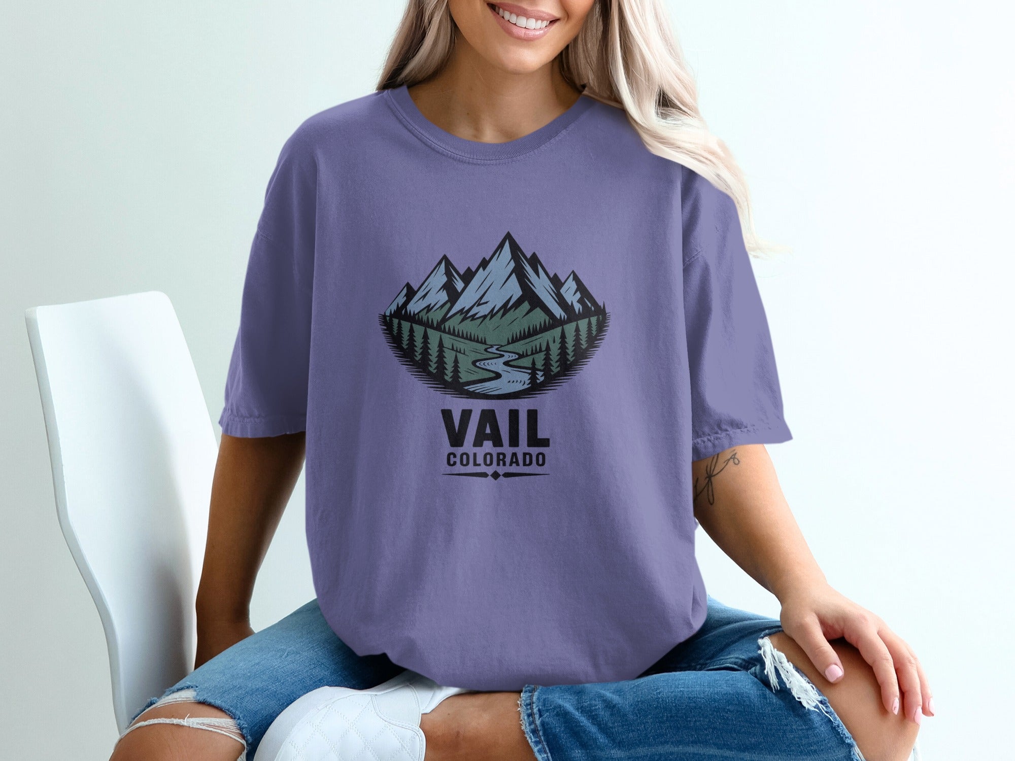 Vail Colorado Mountains Graphic Tee shirt product
