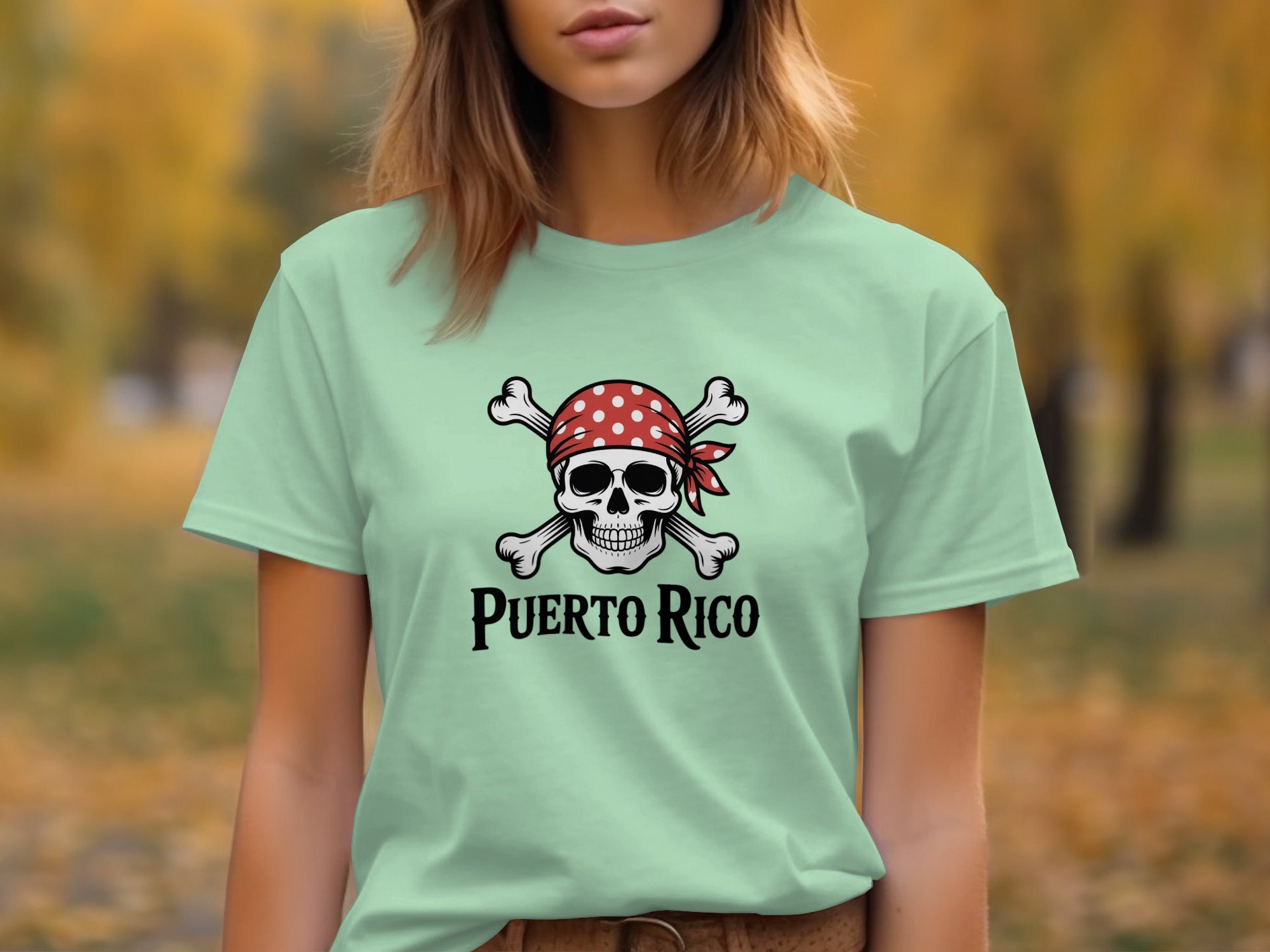 Puerto Rico Skull and Crossbones T-shirt product