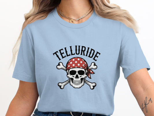 Telluride Skull with Bandana Graphic Tee product