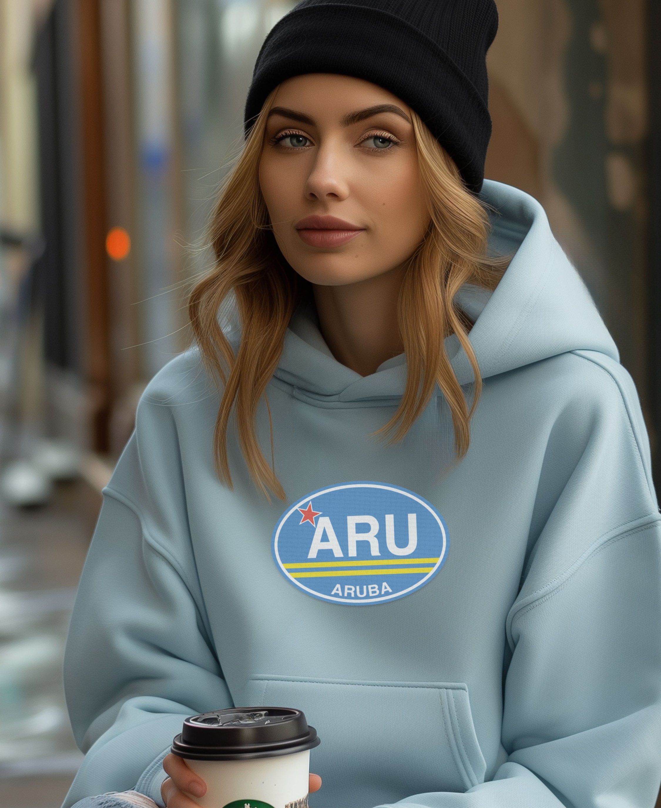 Aruba One Happy Island Escape Womens Hoodie
