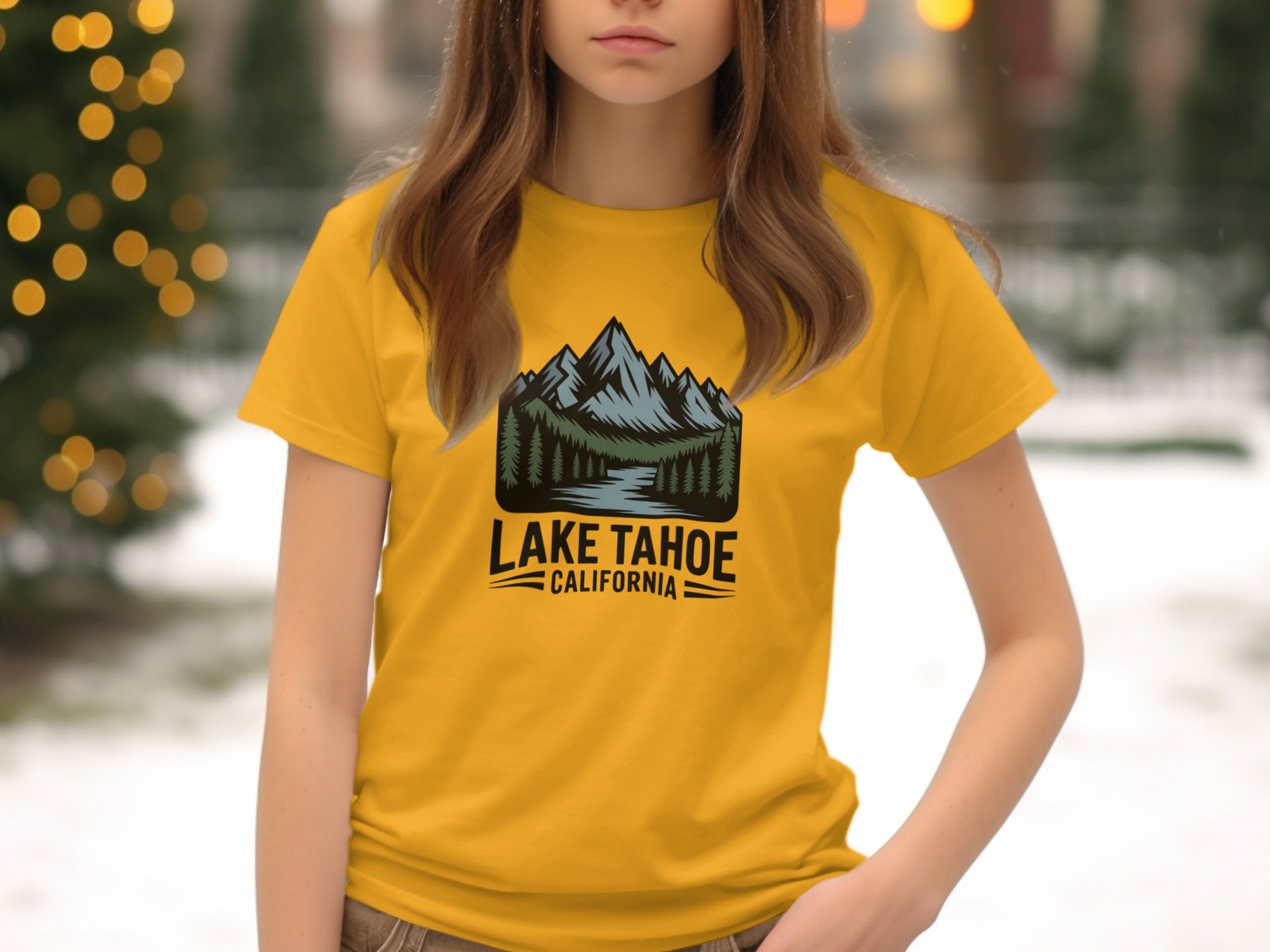 Lake Tahoe California Scenic Artwork T-Shirt