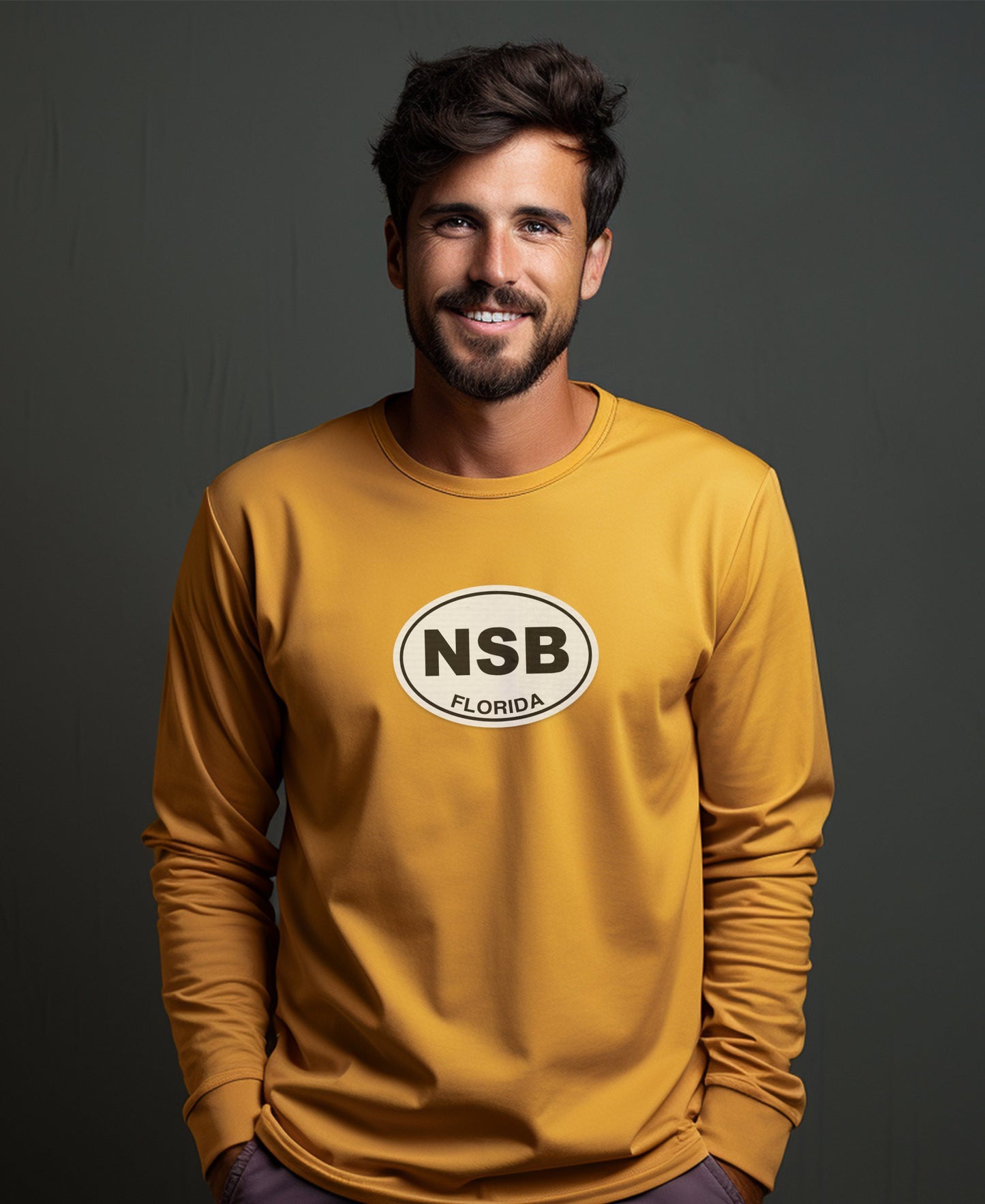 New Smyrna Beach Surf Capital and Classic Car Shows Mens Long Sleeve T Shirt