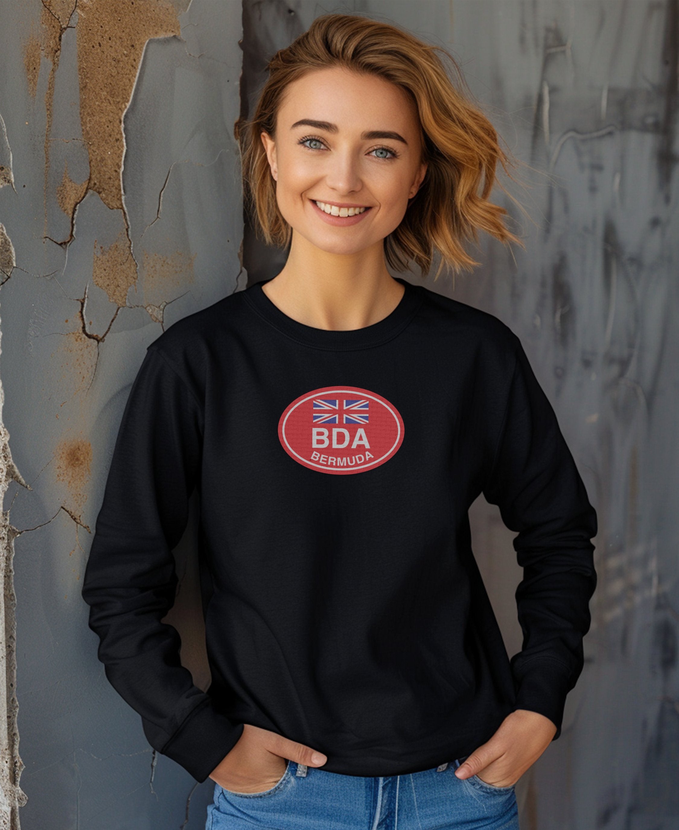 BDA Bermuda British Flag Emblem Graphic Sweatshirt product