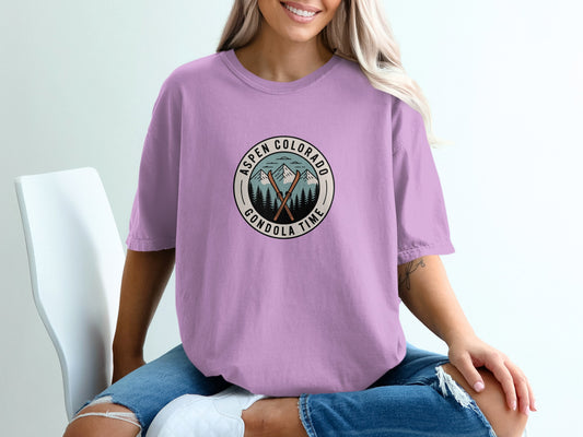 Aspen Colorado Gondola Time Graphic Tee product type