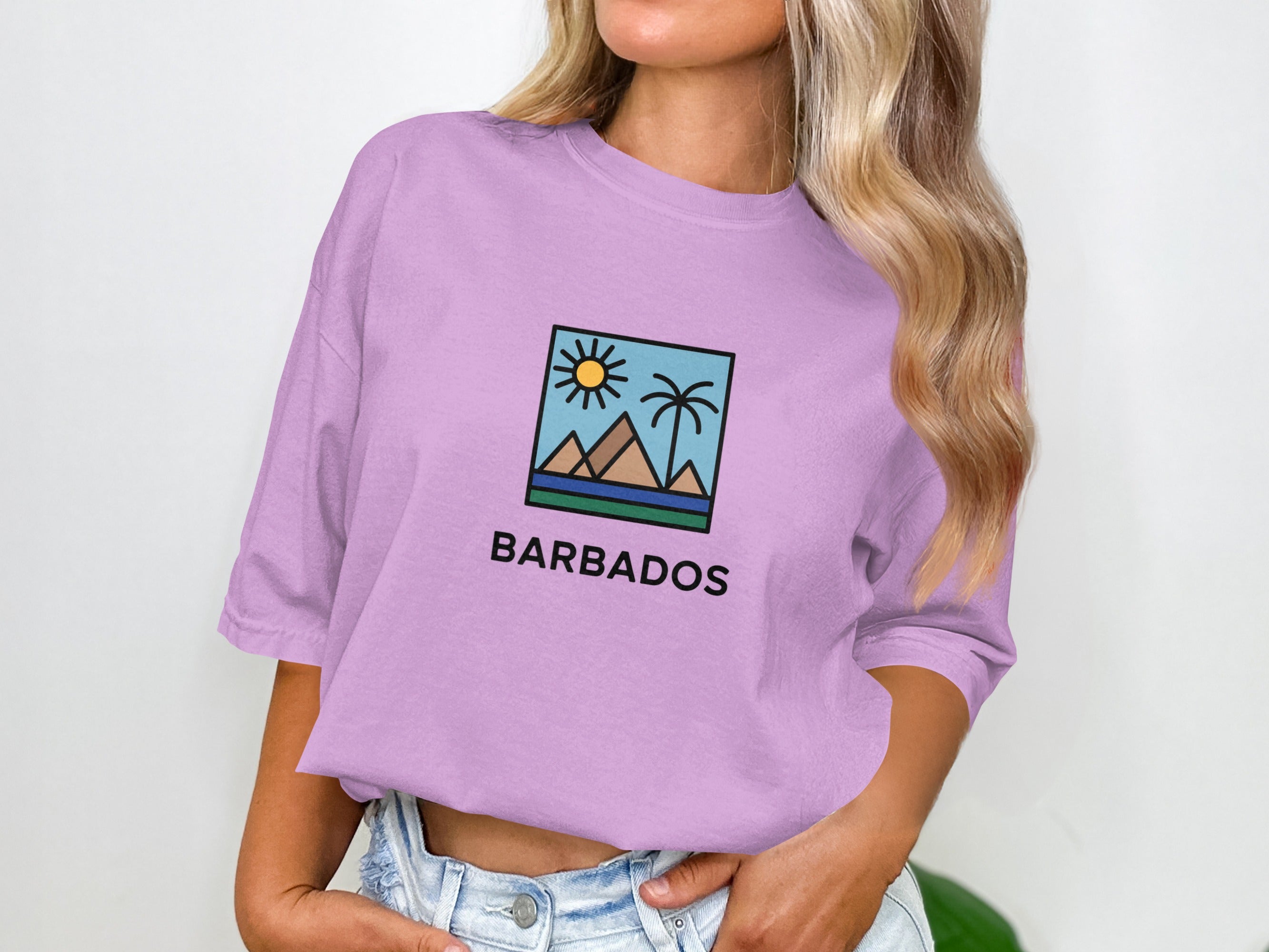 Barbados Graphic Print Unisex Casual Fashion T-Shirt product type