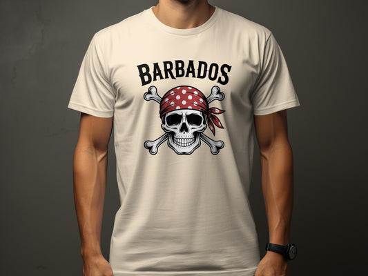 Barbados Pirate Skull Graphic T-shirt product type