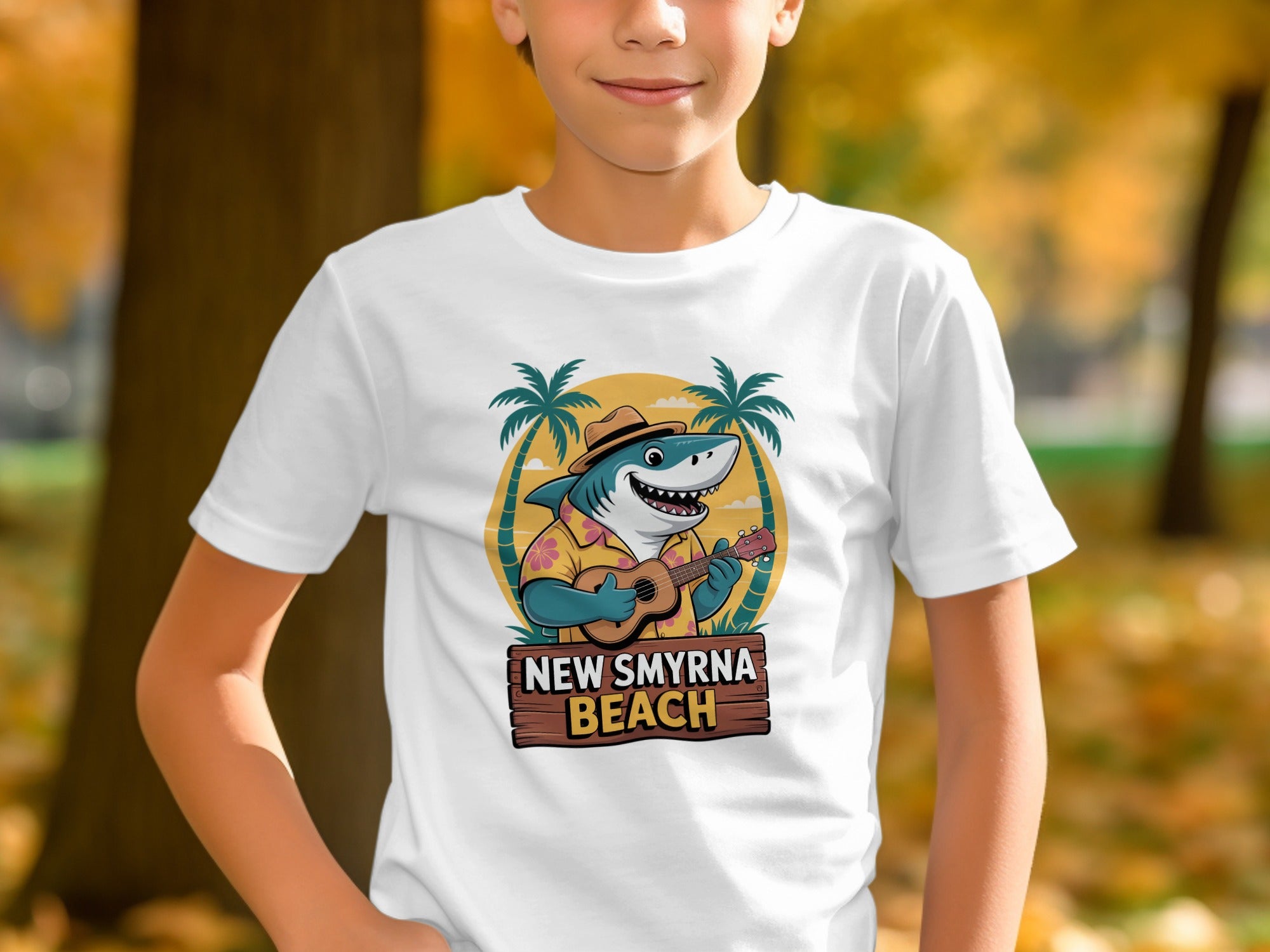 New Smyrna Beach Shark Vacation Souvenir Shirt product