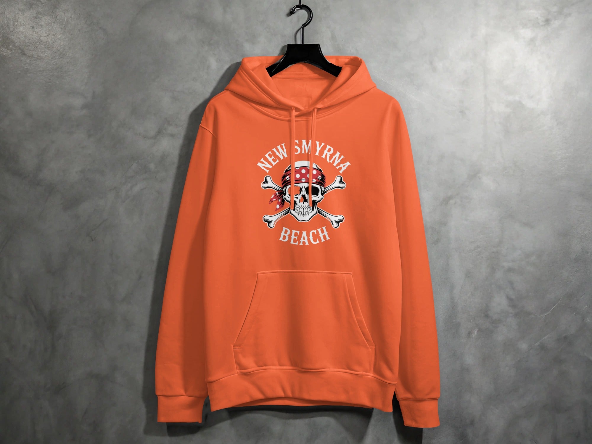 New Smyrna Beach Skull Graphic Hoodie product type
