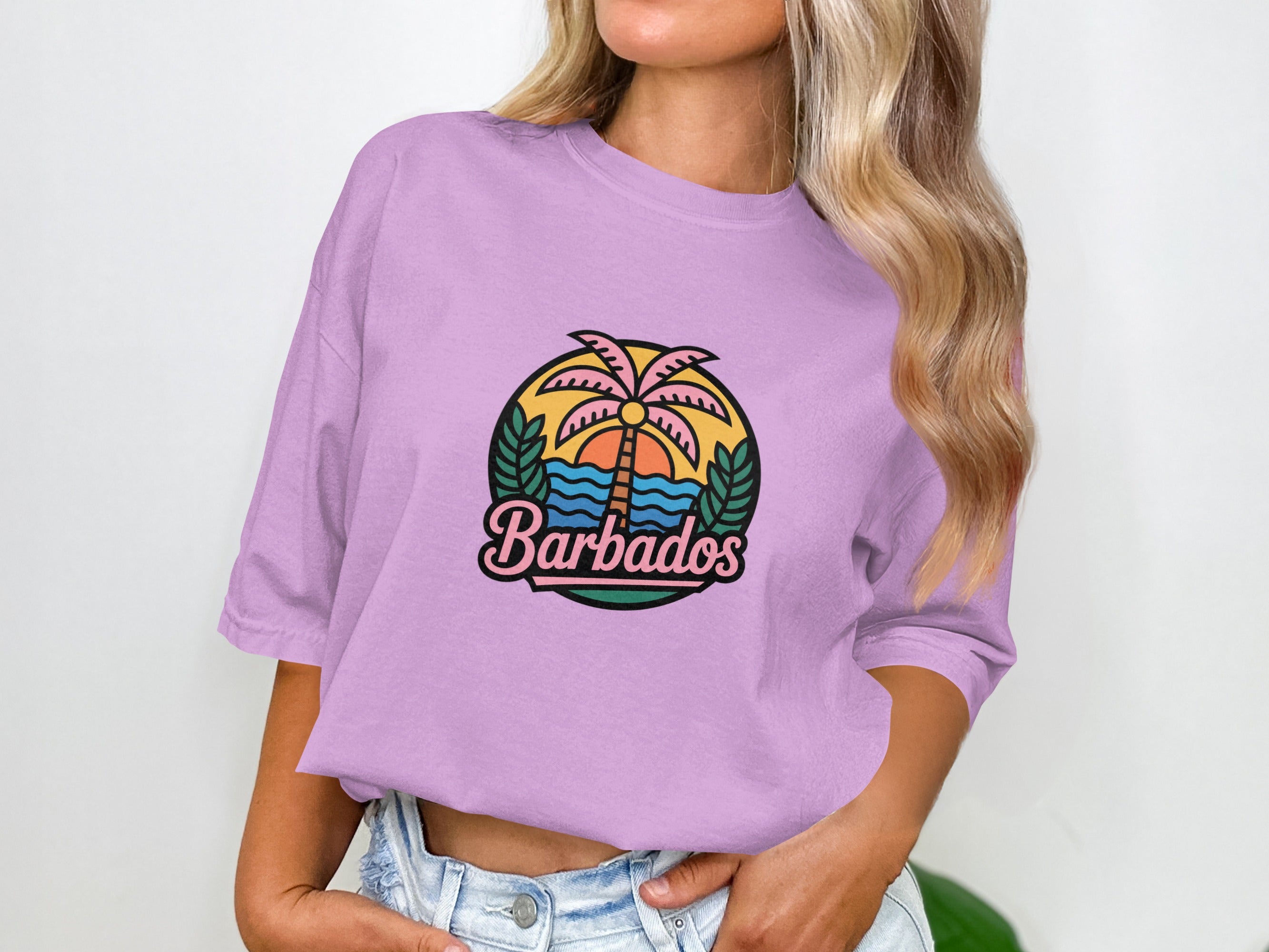 Barbados Tropical Sunset Graphic Tee product type