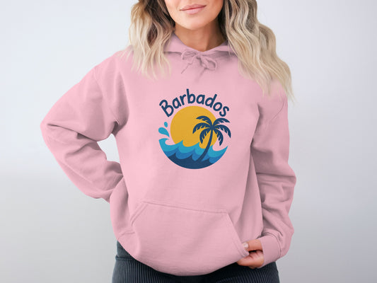 Barbados Sunset Palms Graphic Hoodie product type