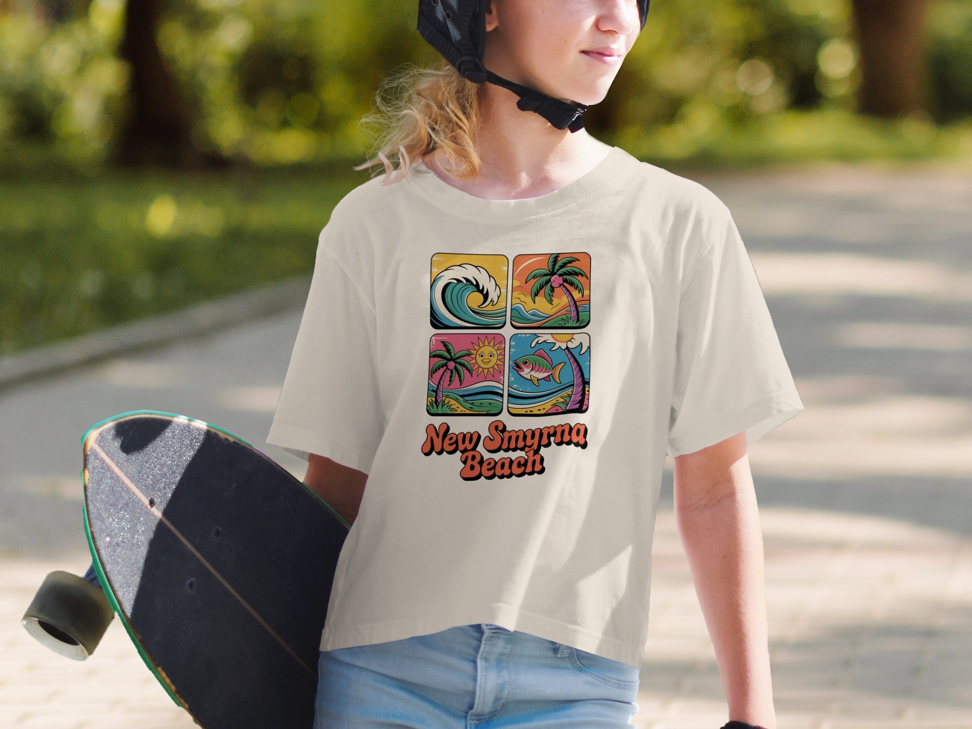 New Smyrna Beach Scenic Design Graphic T-Shirt product type